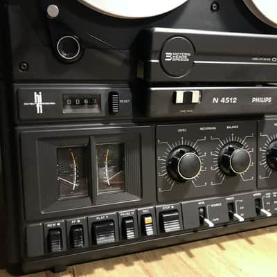 Vintage 1979 Philips N4512 Reel to reel tape player/recorder revised fully functional image 5