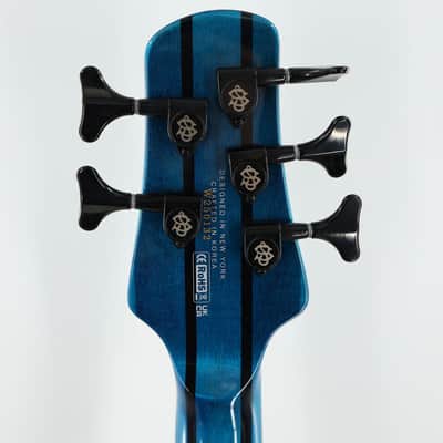 Spector NS Dimension 5 5-String Multi-Scale Bass w/ Fishman Pickups - Black and Blue Gloss image 5