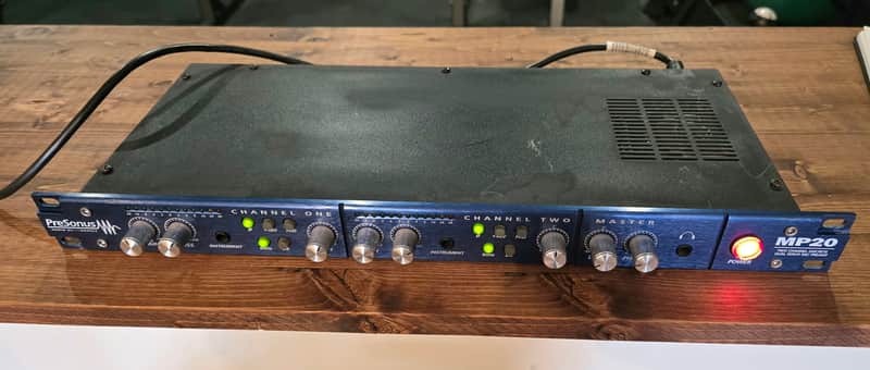 PreSonus MP20 2-Channel Mic Preamp 2000s - Blue image 1