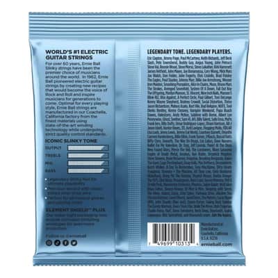 Ernie Ball Primo Slinky Electric Guitar Strings 9.5-44 +2 FREE Strap Locks 2025 image 2