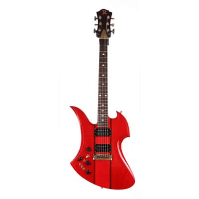 1982 B.C. Rich Mockingbird Left-Handed Cherry Red image 2
