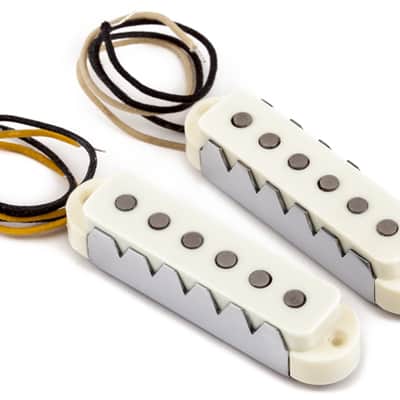 Fender Pure Vintage '65 Jaguar Pickup Set Vintage White (2) image 1