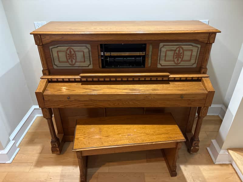Baldwin Vintage Upright Paper Roll Player Piano image 1
