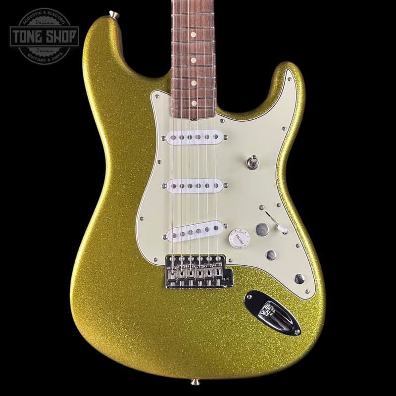Used 2022 Fender Custom Shop Dick Dale Strat NOS Chartreuse Sparkle w/Case TSU24175 image 1