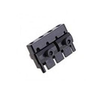 Headless Bass Guitar Bridge Tailpiece System, Black image 5