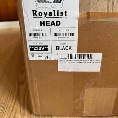 Tone King Royalist MKIII 2-Channel 40-Watt Guitar Amp Head 2023 - Present - Black image 5