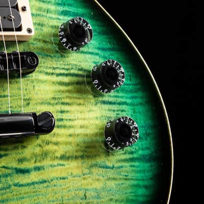 ESP USA Eclipse Flame Maple Dark Lime Sunburst image 7