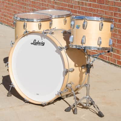 Ludwig Classic Maple Kit in Natural Maple - Bonham Sizes 14 x 10", 16 x 16", 18 x 16", 26 x 14" image 4