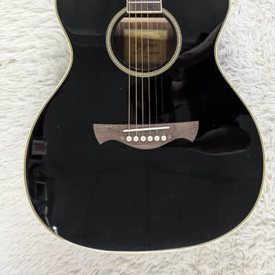 Tagima WS32 EQ BK Walnut Series Acoustic-Electric Medium Jumbo Cutaway Guitar image 8