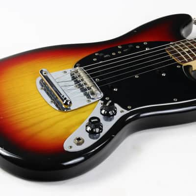 1978 Fender Mustang Sunburst Vintage Electric Guitar w Original Hard Case & Strap image 17