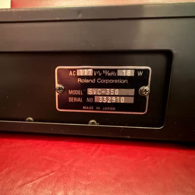 Roland SVC-350 Vocoder Plus Rackmount Analog Vocoder 1979 - 1986 - Black image 6