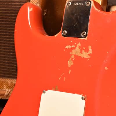 fender stratocaster 1964 Fiesta Red Korina Body image 7
