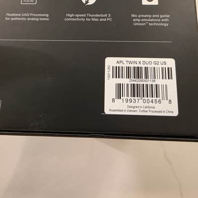 Universal Audio Apollo Twin X DUO Gen 2 Essentials+ Thunderbolt Audio Interface- Brand New image 2