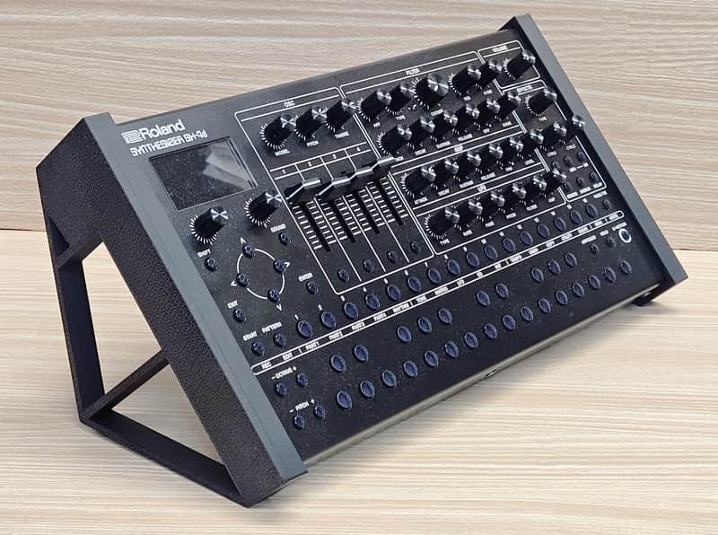 The Analog Source 45 Degree Angled Stand for Roland SH-4D Polyphonic Multi-Timbral Groovebox Synthesizer image 1