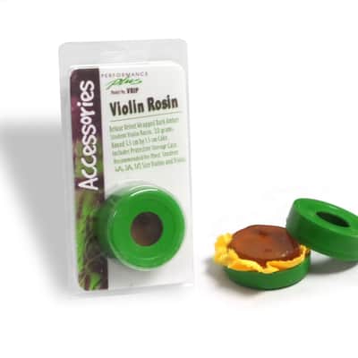 Performance Plus Violin, Viola and Cello Rosin with Plastic Case (VR1P), Amber image 1