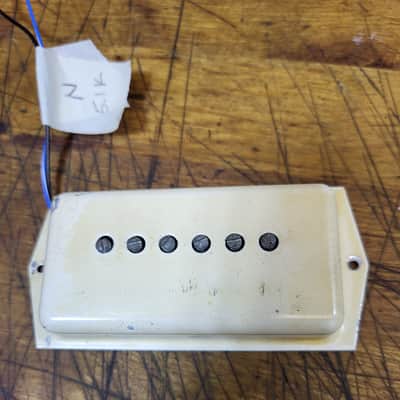 Vintage 1960's Tele-Star Teisco Guyatone Japan Cream Single Coil Electric Guitar Neck Pickup with Installation Screws Luthier Parts image 2