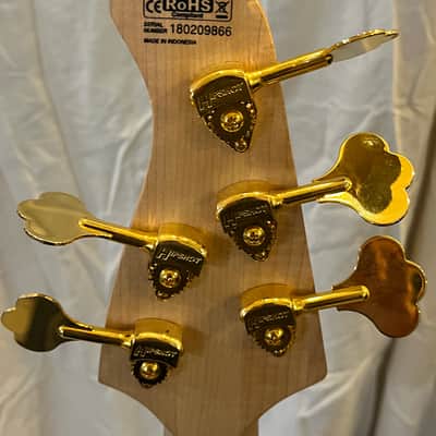 Cort Rithimic V NAT Walnut Burl Top 5-String Bass - w/Sadowsky Preamp image 7