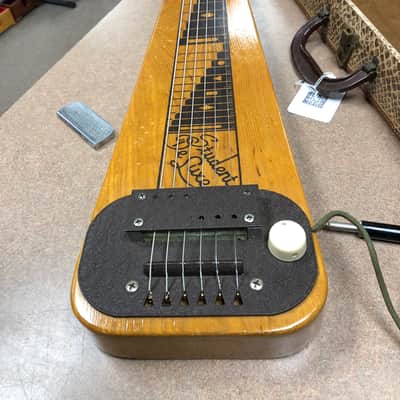 Supro (1950's) Lap Steel (Student Deluxe) w/Case and Steel image 5