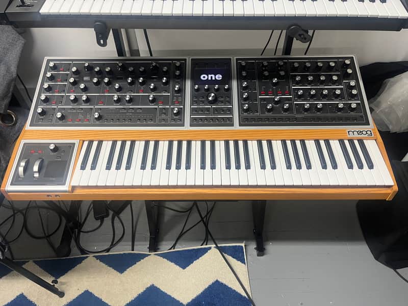 Moog One 8-Voice 61-Key Polyphonic Analog Synthesizer 2018 - Present - Black/Ash image 1