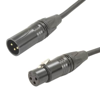 5 Pack Male To Female Xlr Cable With Black Connectors 1 Ft Foot Feet Straight-M To Straight-F image 3