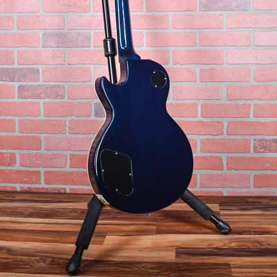 Gibson Custom Shop 1959 Les Paul Reissue Figured Maple Top Transparent White with Blue Back Finish 2005 w/OHSC image 6