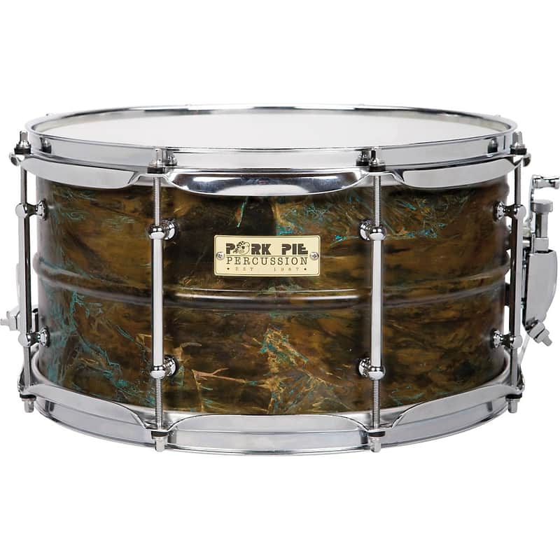 Pork Pie PP7X13PB Patina Brass 7x13" Snare Drum w/ Tube Lugs image 1