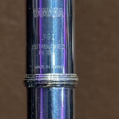 Yamaha YFL-361 Open Hole Flute – Made in Japan – Serial #807533 – Silver Headjoint – Inline G – Original Case image 2