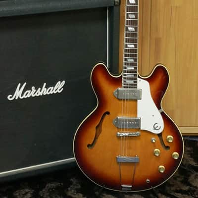 Rare 1989 Epiphone JAPAN MADE Casino Orange Label Vintage sunburst Made in Japan image 1