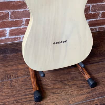 Mario Guitars T-Style 2020/New, Nocaster Blonde w/ AAA 1/4" Sawn Flame Maple Neck (5lbs 9oz) Authori image 9