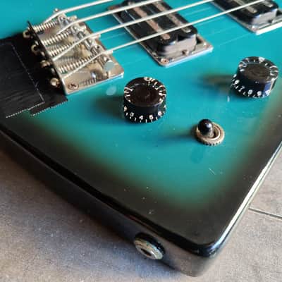 1980's Fernandes Japan BXB-55 Explorer Bass (Blue Black Sunburst) image 2