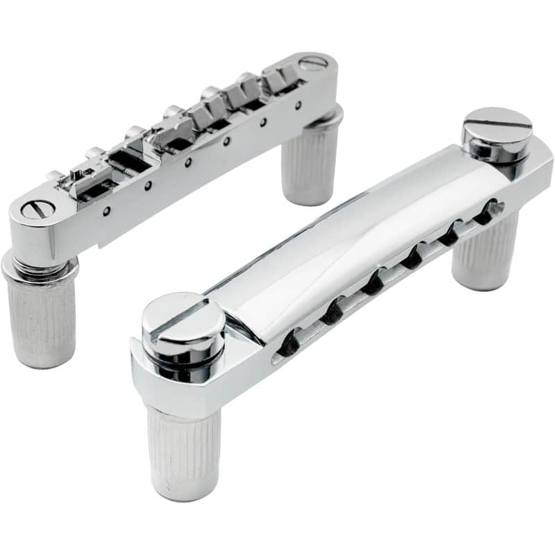 Guitar Tune-O-Matic Bridge and Stop Bar Tailpiece with Anchors and Studs Set for Epiphone Les Paul LP SG Style 6 String Electric Guitar,Black image 1