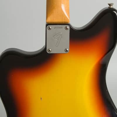 Fender Jazzmaster Solid Body Electric Guitar (1966), ser. #153808, original black tolex hard shell case. image 23