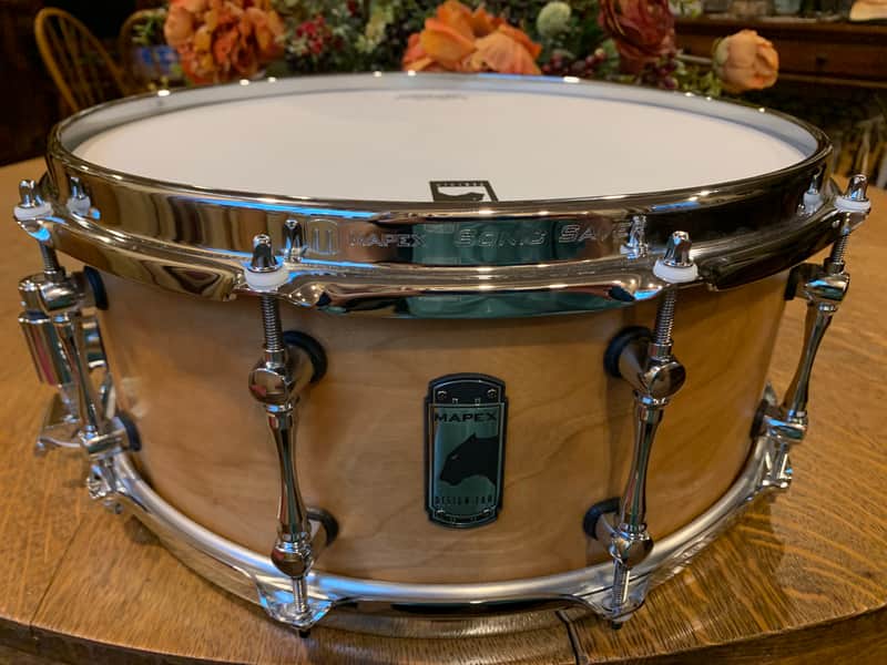 Mapex Black Panther Design Lab 6 x 14 Cherry Bomb Snare 2020 Natural Satin image 1