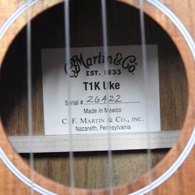 Martin T1K KOA Tenor Uke W/ Bag image 3