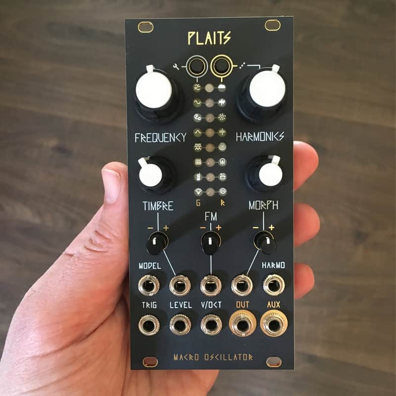 Mutable Instruments Plaits with BKM Black Gold Panel Factory Build 1 Month Old Eurorack Module LPG V image 1