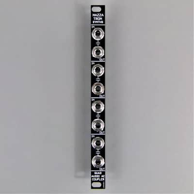 Mazzatron Quad Audio AC Coupler - High Pass Filter - Eurorack Synthesizer Module image 1
