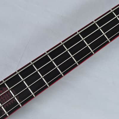 Schecter Signature Sam Bettley Stiletto Electric Bass in Satin Black with Red! With Free Hardcase! image 8