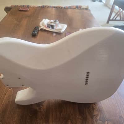 Warmoth Nitro Blonde Telecaster Body, Ash, Fully Loaded! 2020's - White Blonde image 5