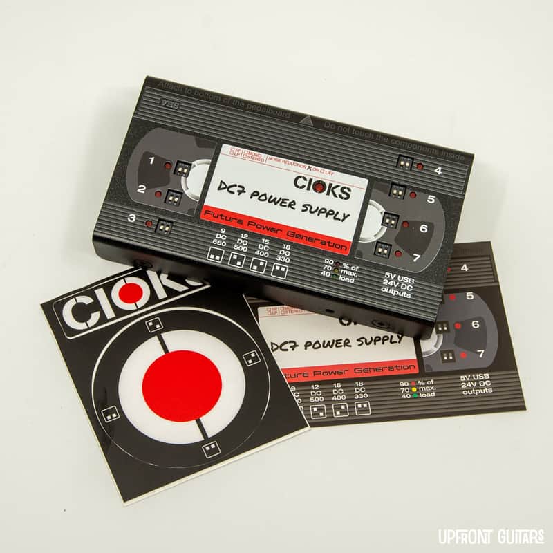 CIOKS DC7 9-18VDC "VHS Retro Graphics" Isolated 7-Outlet Pedalboard Power Supply image 1