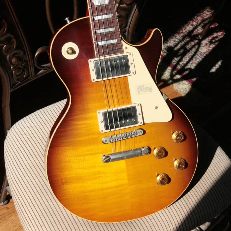 7.7 lbs! 2018 Gibson 1958 Les Paul Historic Reissue! R8 58 Dark Bourbon Fade Custom Shop TH Specs image 1