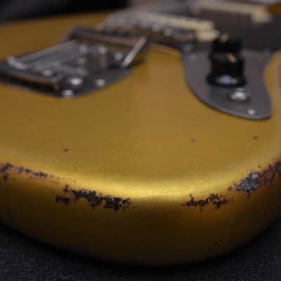 American Fender Jaguar Custom Relic Gold Sparkle image 6