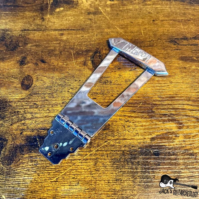 Gibson Hollowbody Tailpiece (1970s - Nickle) image 1