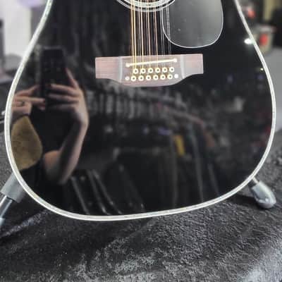Takamine EF381DX 12-string Dreadnought Acoustic-electric Guitar - Black with Maple Auth Deal! 358 image 4