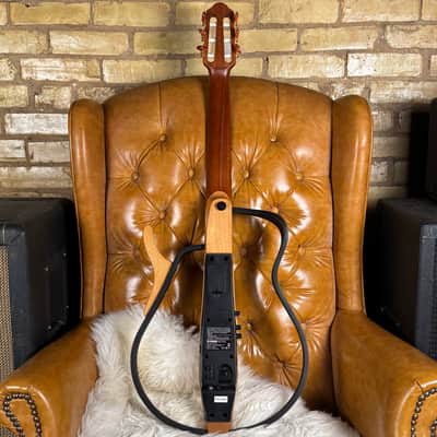 Yamaha SLG100N Silent Guitar Natural Nylon String Classical Acoustic Electric Travel Guitar! image 2