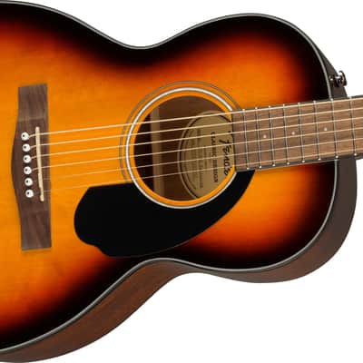Fender CP-60S Parlor Guitar, Walnut Fingerboard, Sunburst image 4