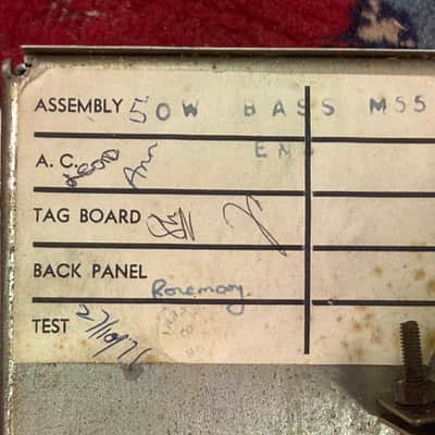 Marshall JMP50 1986 Bass 50-Watt Amp Head 1971 - Serviced image 8