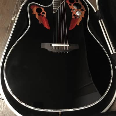 Ovation Custom Elite C1778-5L LX Custom Shop Left Handed 2017 Black USA image 1