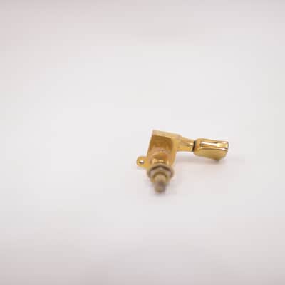 1970-1980's Vintage Gibson GOLD Chrome Embossed Logo Crank TUNER ES SG L6 Les Paul Custom Schaller Treble Side image 6