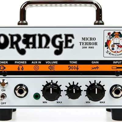 Orange Micro Terror Electric Guitar Hybrid Head, 20W, White image 1