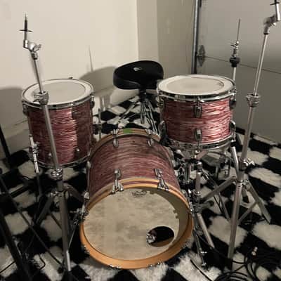 Ludwig Classic Maple Jazzette Outfit 8x12 / 14x14 / 14x18" Drum Set 2022 - Present - Vintage Pink Oyster image 1